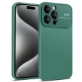 For iPhone 15 Pro Max Laminated Large Window TPU Phone Case(Green)