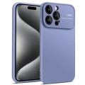 For iPhone 15 Pro Laminated Large Window TPU Phone Case(Blue)