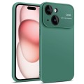 For iPhone 15 Plus Laminated Large Window TPU Phone Case(Green)