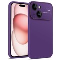 For iPhone 15 Plus Laminated Large Window TPU Phone Case(Purple)