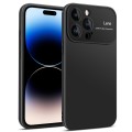 For iPhone 14 Pro Max Laminated Large Window TPU Phone Case(Black)