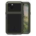 For iPhone 15 Plus LOVE MEI Metal Shockproof Life Waterproof Dustproof Phone Case(Army Green)