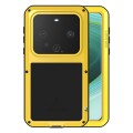 For Huawei Mate 60 Pro / 60 Pro+ LOVE MEI Metal Shockproof Life Waterproof Dustproof Phone Case(Yell