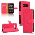 For Kyocera Torque G06 KYG03 Skin Feel Magnetic Flip Leather Phone Case(Rose Red)