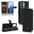 For Oukitel C35 / C36 Skin Feel Magnetic Flip Leather Phone Case(Black)