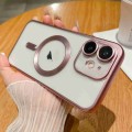 For iPhone 11 MagSafe Magnetic Frosted TPU Phone Case(Pink)