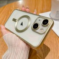 For iPhone 13 MagSafe Magnetic Frosted TPU Phone Case(Gold)