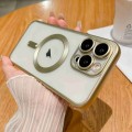 For iPhone 13 Pro Max MagSafe Magnetic Frosted TPU Phone Case(Gold)