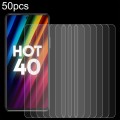 For Infinix Hot 40 50pcs 0.26mm 9H 2.5D Tempered Glass Film