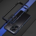For Xiaomi Redmi Note 13 Pro+ Aurora Series Lens Protector + Metal Frame Phone Case(Black Blue)