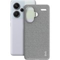 For Xiaomi Redmi Note 13 Pro+ 5G imak Ruiyi Series Cloth Texture PU + PC Phone Case(Light Grey)