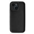 For iPhone 14 Fine Hole Shockproof Frame Frosted TPU Phone Case(Black)