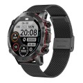 AK56 IP67 BT5.1 1.43inch Smart Watch Support Voice Call / Health Monitoring, Style:Steel Mesh Strap(