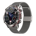 AK56 IP67 BT5.1 1.43inch Smart Watch Support Voice Call / Health Monitoring, Style:Steel Mesh Strap(