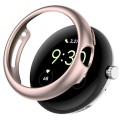 For Google Pixel Watch 2 Half Pack Hollow PC Watch Protective Case(Rose Gold)