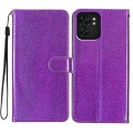 For Motorola Edge 40 Glitter Powder Flip Leather Phone Case(Purple)