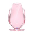 V3P Infrared lnduction Wireless Fast Charging Air Outlet Car Holder(Pink)