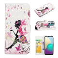 For Motorola Moto G60 /G40 Fushion Oil Embossed 3D Drawing Leather Phone Case(Flower Fairy)