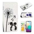 For Motorola Moto G9 Play / E7 Plus Oil Embossed 3D Drawing Leather Phone Case(Couple Dandelion)