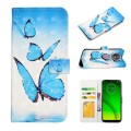 For Motorola Moto G7 Power Oil Embossed 3D Drawing Leather Phone Case(3 Butterflies)