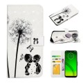 For Motorola Moto G7 Power Oil Embossed 3D Drawing Leather Phone Case(Couple Dandelion)