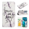 For Motorola Moto G52 Oil Embossed 3D Drawing Leather Phone Case(Words Marble)
