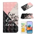 For Xiaomi Redmi Note 10 Pro Oil Embossed 3D Drawing Leather Phone Case(Stitching Marble)