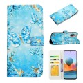 For Xiaomi Redmi Note 10 Pro Oil Embossed 3D Drawing Leather Phone Case(Blue Butterflies)