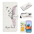 For Xiaomi Redmi Note 10 Pro Oil Embossed 3D Drawing Leather Phone Case(Feather)