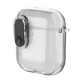 For AirPods 1 / 2 Ice Crystals Shockproof Earphone Protective Case(Black)