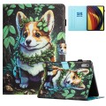 For Lenovo Tab P11 Gen 2 Colored Drawing Stitching Leather Tablet Smart Case(Corgi)