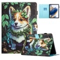 For Lenovo Tab M10 Gen 3 Colored Drawing Stitching Leather Tablet Smart Case(Corgi)
