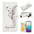 For Google Pixel 7 Oil Embossed 3D Drawing Leather Phone Case(Feather)