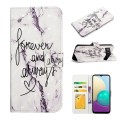 For Google Pixel 7a Oil Embossed 3D Drawing Leather Phone Case(Words Marble)