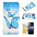 For Sony Xperia L3 Oil Embossed 3D Drawing Leather Phone Case(3 Butterflies)