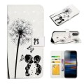For Sony Xperia L3 Oil Embossed 3D Drawing Leather Phone Case(Couple Dandelion)