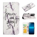For Sony Xperia L4 Oil Embossed 3D Drawing Leather Phone Case(Words Marble)
