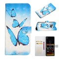 For Sony Xperia 10 Oil Embossed 3D Drawing Leather Phone Case(3 Butterflies)