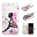 For Sony Xperia 10 Oil Embossed 3D Drawing Leather Phone Case(Flower Fairy)