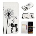 For Sony Xperia 10 Oil Embossed 3D Drawing Leather Phone Case(Couple Dandelion)