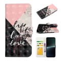 For Sony Xperia 1 V Oil Embossed 3D Drawing Leather Phone Case(Stitching Marble)