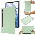 For Samsung Galaxy Tab S9 FE Pure Color Liquid Silicone Shockproof Tablet Case(Green)
