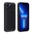 For iPhone 13 Pro Max R-JUST RJ58 Aromatherapy Metal Cooling Phone Case(Black)