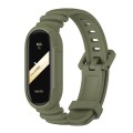 For Xiaomi Mi Band 8 MIJOBS GS Unibody Solid Color Sports Watch Band(Army Green)