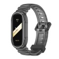For Xiaomi Mi Band 8 MIJOBS GS Unibody Clear Color Sports Watch Band(Black)