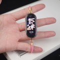 For Xiaomi Mi Band 8 Mibbs Milan Cord Bracelet Watch Band(Pink)