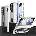 For Samsung Galaxy Z Fold5 GKK Integrated Folding Mech Shell PC Phone Case with Slide Pen Box(Silver