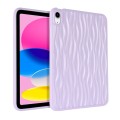 For iPad 10th Gen 10.9 2022 Jelly Color Water Ripple TPU Tablet Case(Purple)