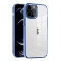For iPhone 12 Pro Max Ice Color Clear Acrylic Hybrid TPU Phone Case(Sierra Blue)