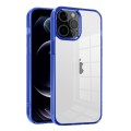 For iPhone 12 Pro Ice Color Clear Acrylic Hybrid TPU Phone Case(Transparent Blue)